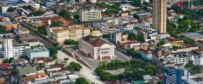 foto aérea do estado do Amazonas